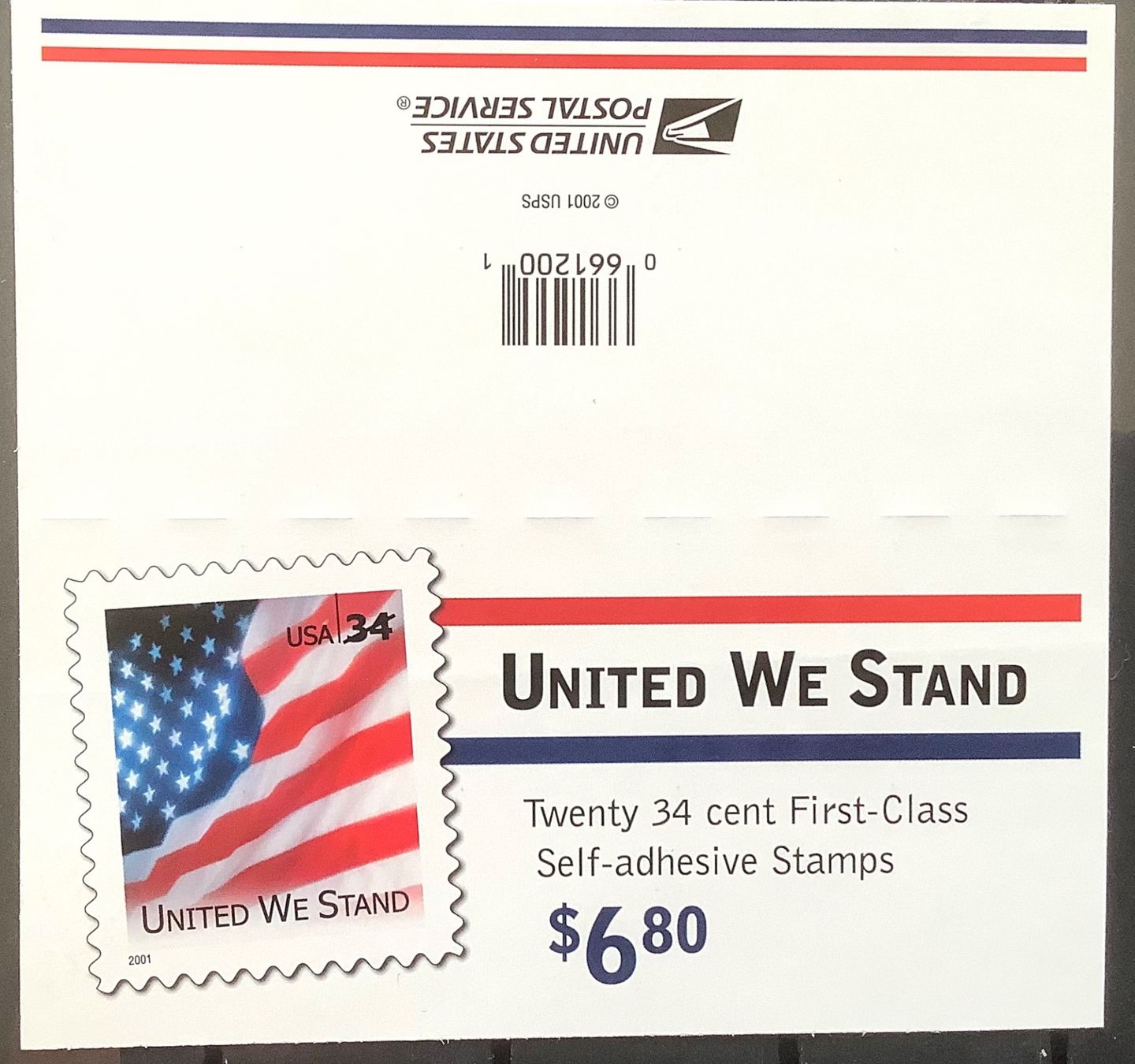 Tutti i francobolli: 2001 USA / United We Stand / Kleinbogen ** – Nuovo (secondo la descrizione) da Liestal venduto da Skunk02 1