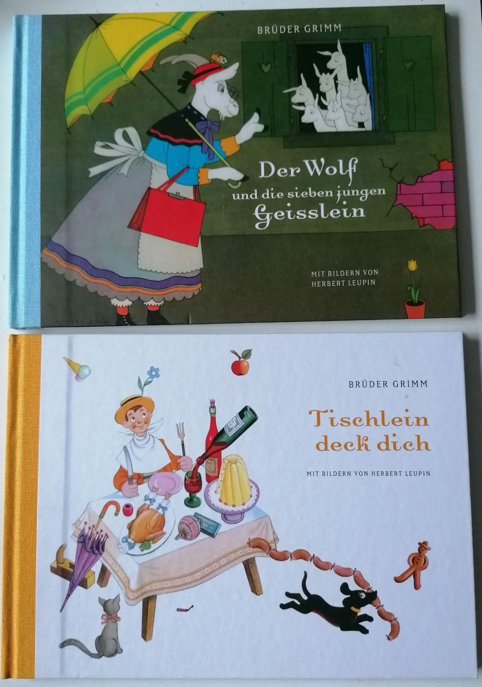 Bücher: 2 x Märchenbücher - Wolf und die sieben - Dischlein deck – Gebraucht aus Oberurnen von mackrokodile