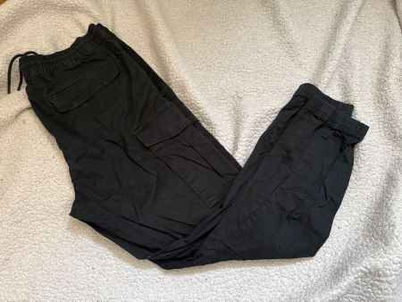Pantalon cargo H&M noir, taille L