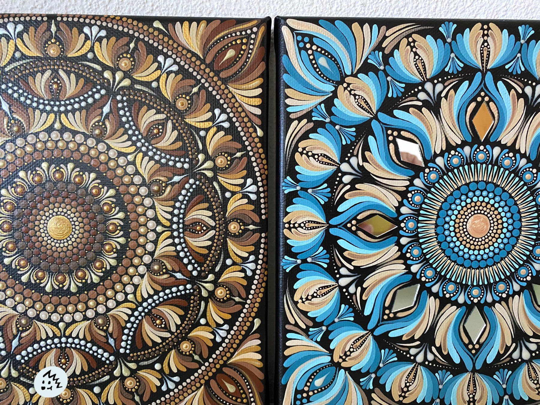 Foto & Immagini: Mandala Bild auf Leinwand, Bild, Dekoration, Geschenk – Nuovo e nell'imballaggio originale da Fanas venduto da Omibia 6
