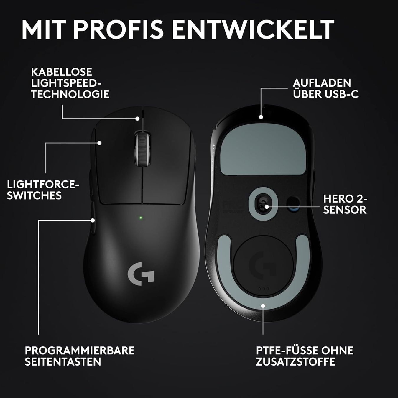 Logitech Mouse: Logitech G PRO X SUPERLIGHT 2 DEX LIGHTSPEED Wireless Mouse – Nuovo (secondo la descrizione) da Dietikon venduto da petercan01 1