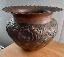 Toller, antiker Blumentopf Übertopf Topf Kupfer