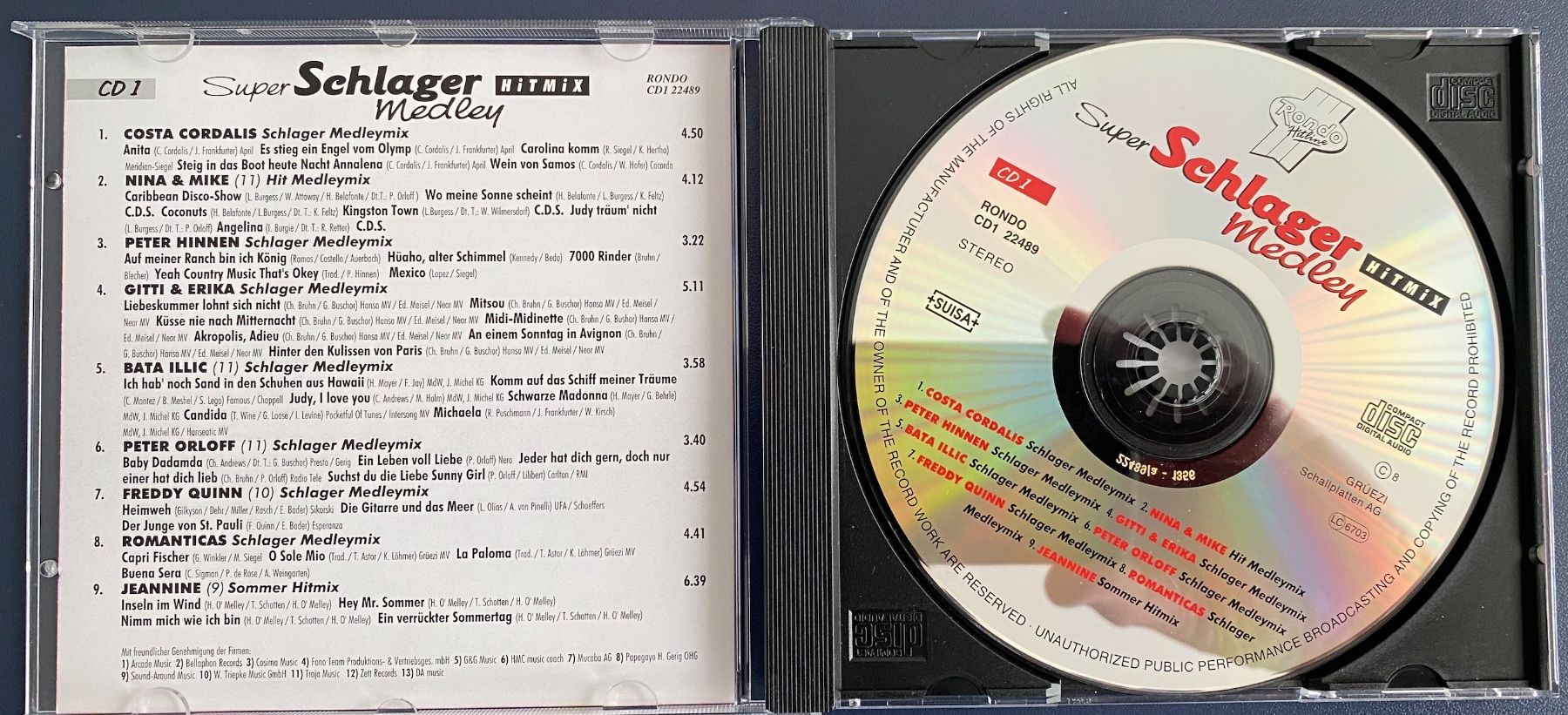 CD: Super Schlager Medley Hitmix - 3CD Box - Sommerhits – Usato da Rain venduto da sempach2 4