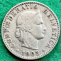 Pièce de 20 ct suisse 1903