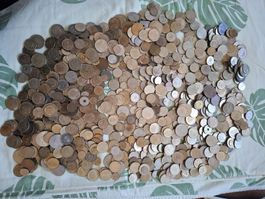 5kg Weltmünzen goldfarbig