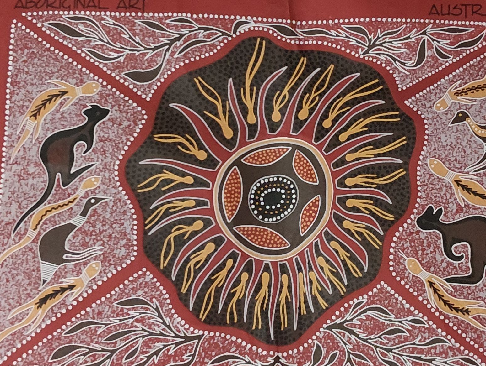 Tissus: Art Aborigène d'Australie – D'occasion à Chesières par HerveH