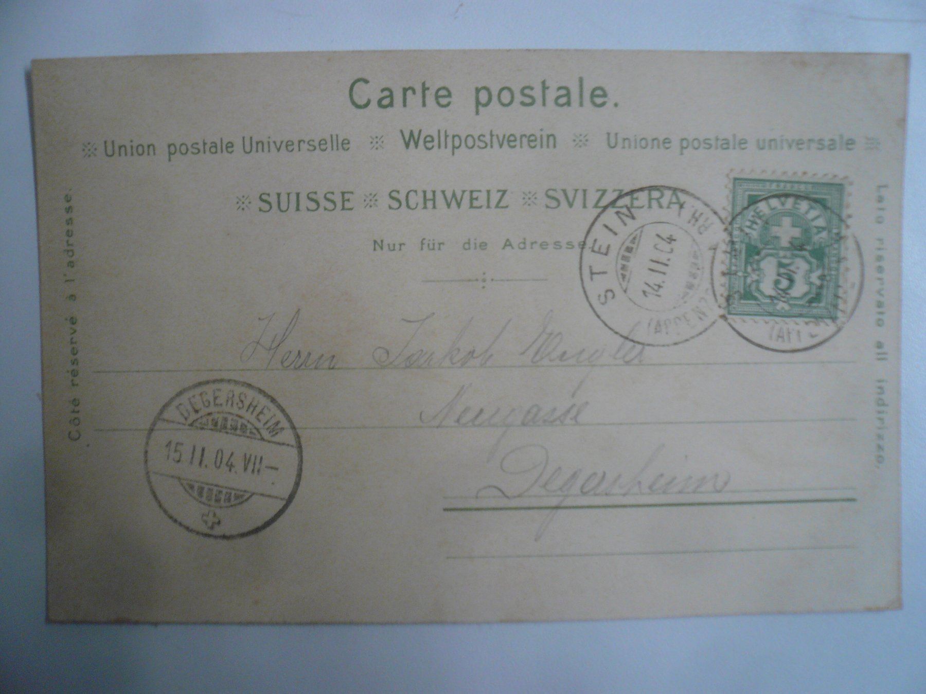 Cartes postales: farbigeAK STEIN – D'occasion à Oberhofen am Thunersee par luuping99 1