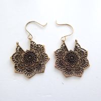 Ohrringe - Ethno Stil - orientalisch - goldig - Modeschmuck