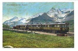 Berninabahn auf der Passhöhe (GR) Engadin - um 1910