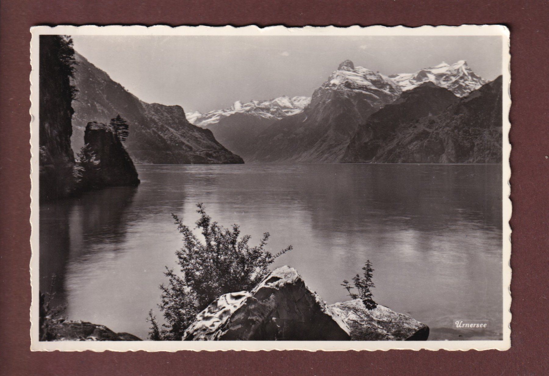 Cartoline postali: URNERSEE - Urirotstock - 1956 – Usato da Pully venduto da nicecards