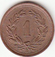 Toutes les monnaies: 1 Rappen 1880 vz+ – D'occasion à Gossau SG par Gallus00 1