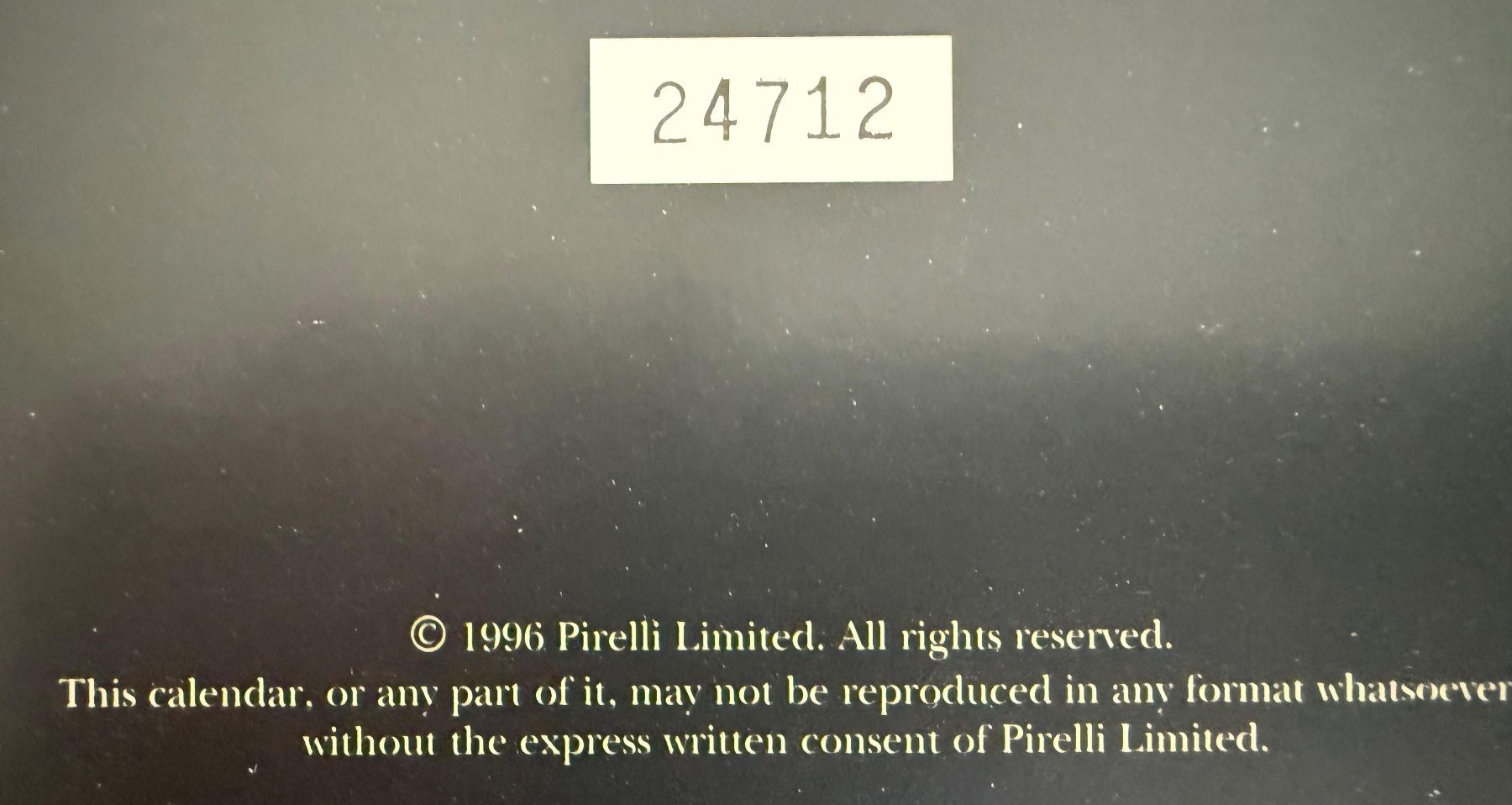 Pirelli Calendari: 2 Original Pirelli Kalender 1995 & 1996 – Usato da Bülach venduto da Twinggy 2