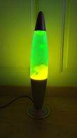 Lava Lampe grün/gelb retro vintage Lampe funktionstüchtig