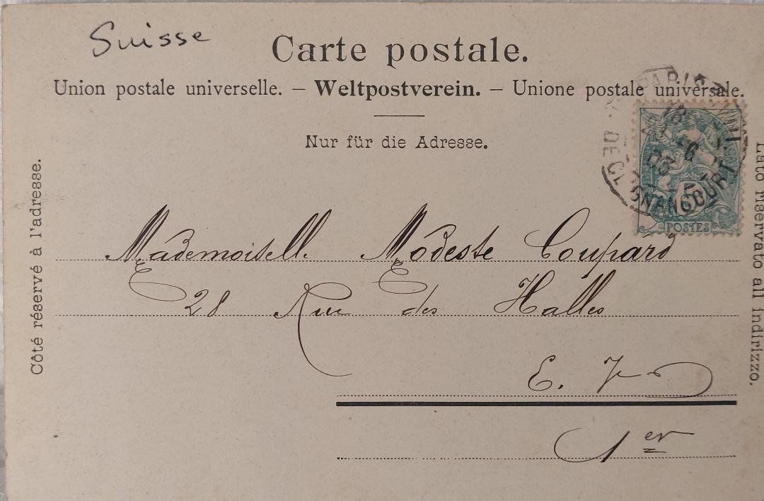 Cartoline postali: GORNERSCHLUCHT  III  -  1903 – Usato da Delémont venduto da Domdom1 1