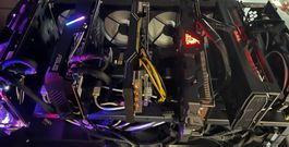 Mining Rig, voll funktionsfähig, 6x GPU verbaut non LHR