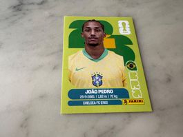 Panini FIFA Fussball WM 2026 Sticker Joao Pedro BRA 16