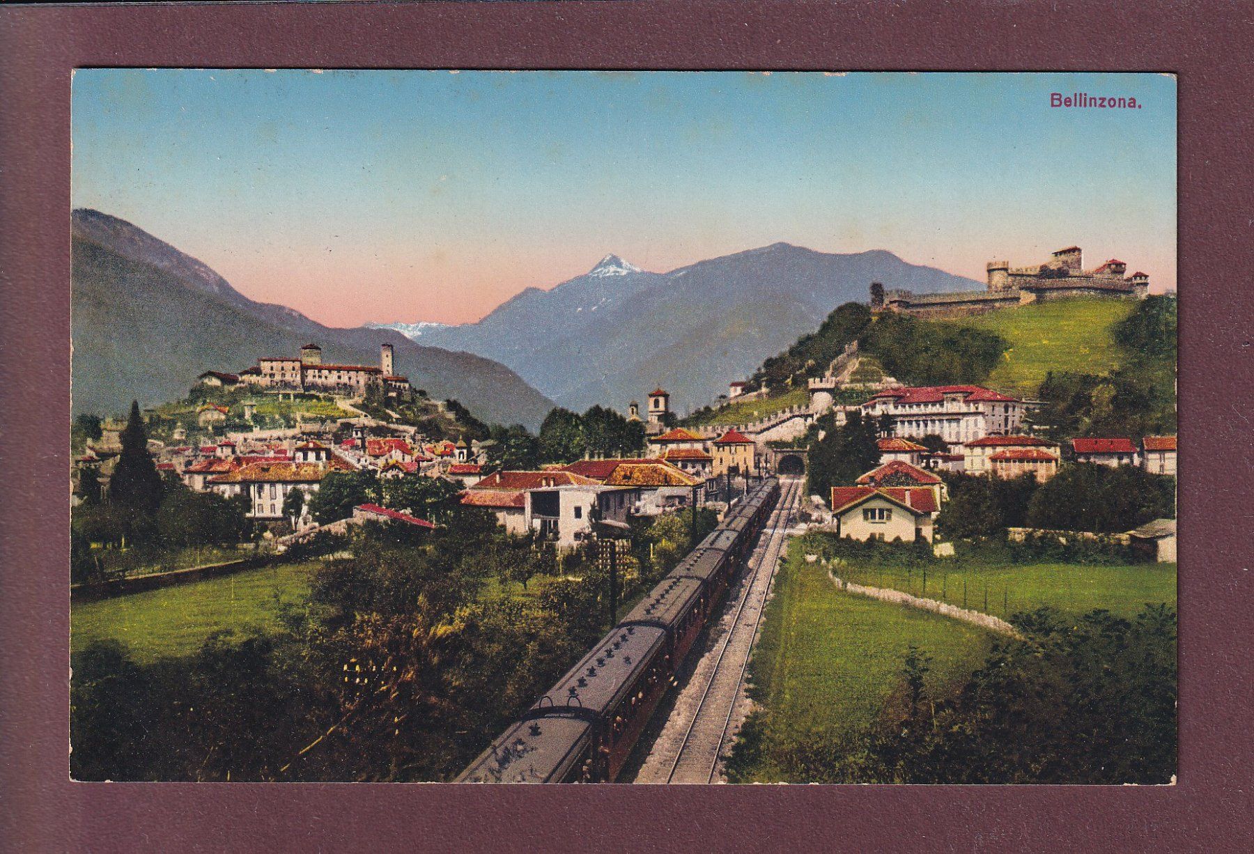 Ansichtskarten: BELLINZONA - Ferrovia - Feldpost – Gebraucht aus Pully von nicecards