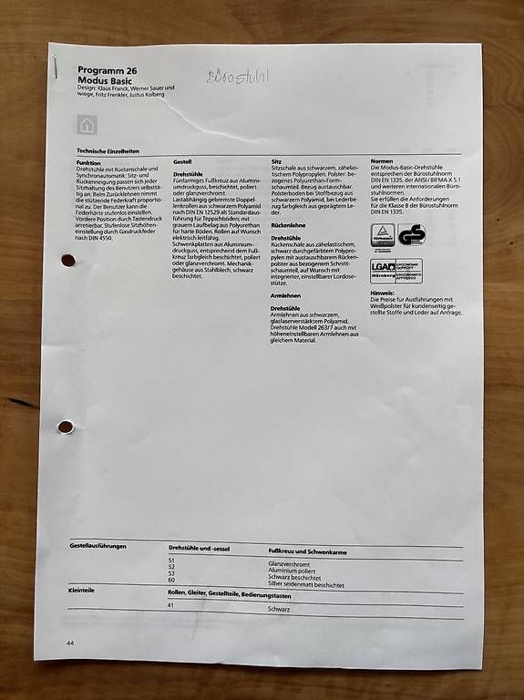 Chaises: Bürostuhl Wilkhahn – D'occasion à Bern par lke_y6gm 4