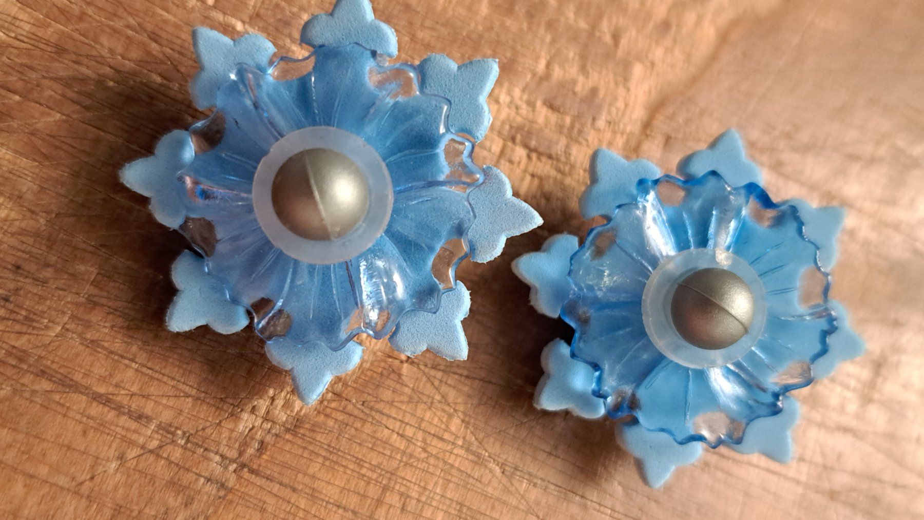Orecchini pendenti & Orecchini a lobo: Ohrclips blau Blumen Kunststoff Moosgummi – Nuovo (secondo la descrizione) da Ettingen venduto da Maranathatalitha 5