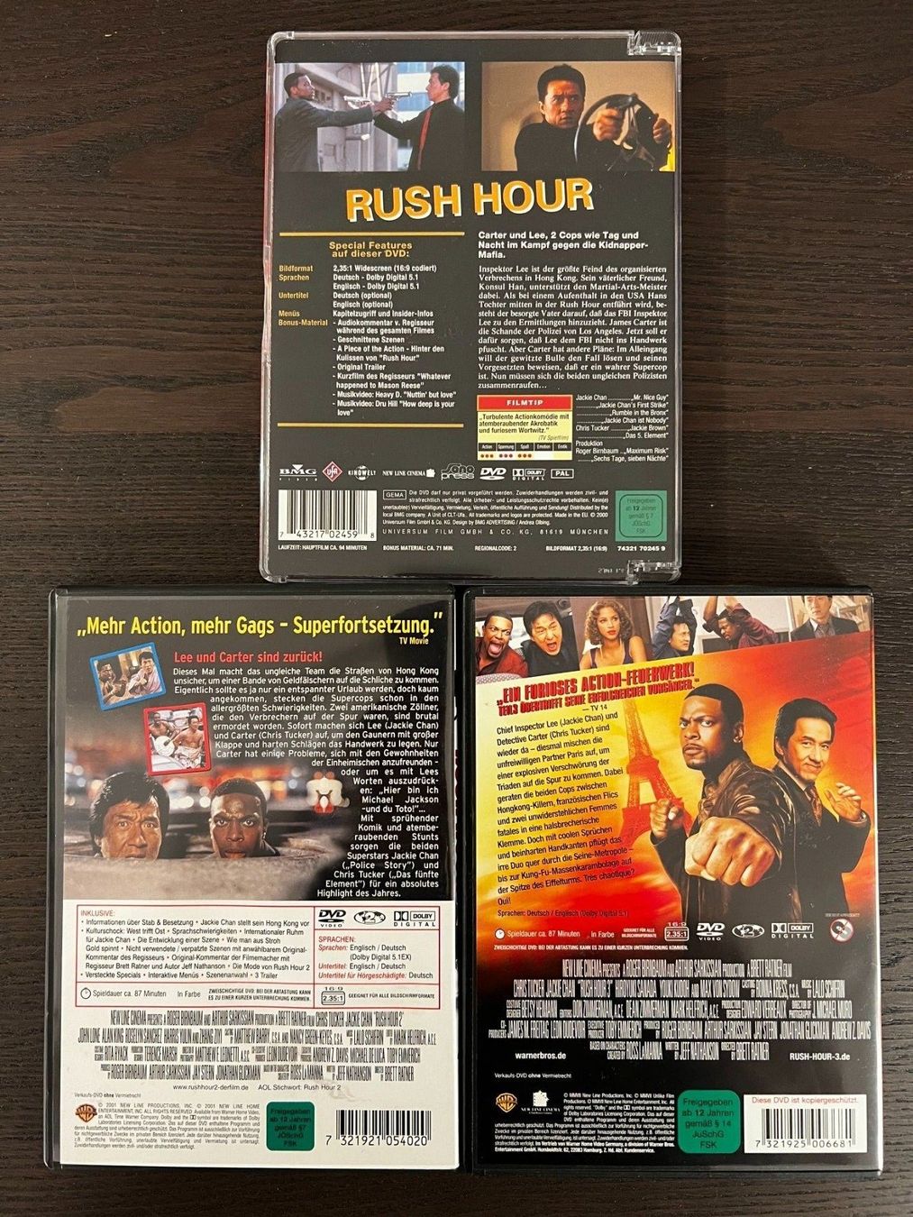 Tutti i DVDs: Rush Hour - Teil 1 bis 3 – Usato da Zürich venduto da FilmFreunde 1