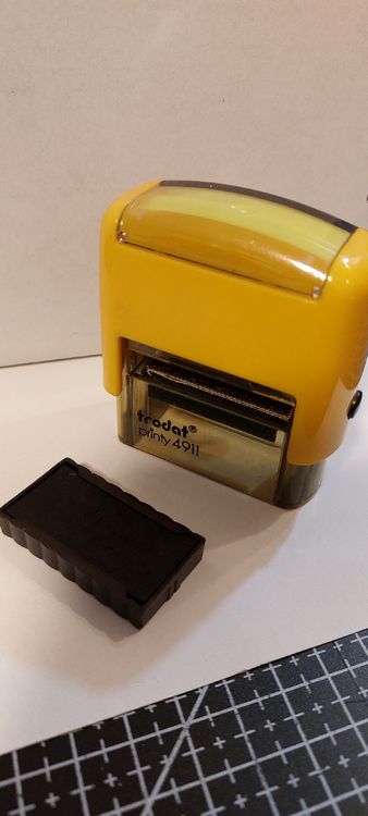 Trodat Timbri: Trodat Printy 4911 Stempel gelb - für Adresse & Büro – Usato da Kölliken venduto da turimess 3