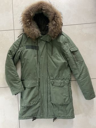 Winter Parka Herren mit Echtfellkapuze Gr. S
