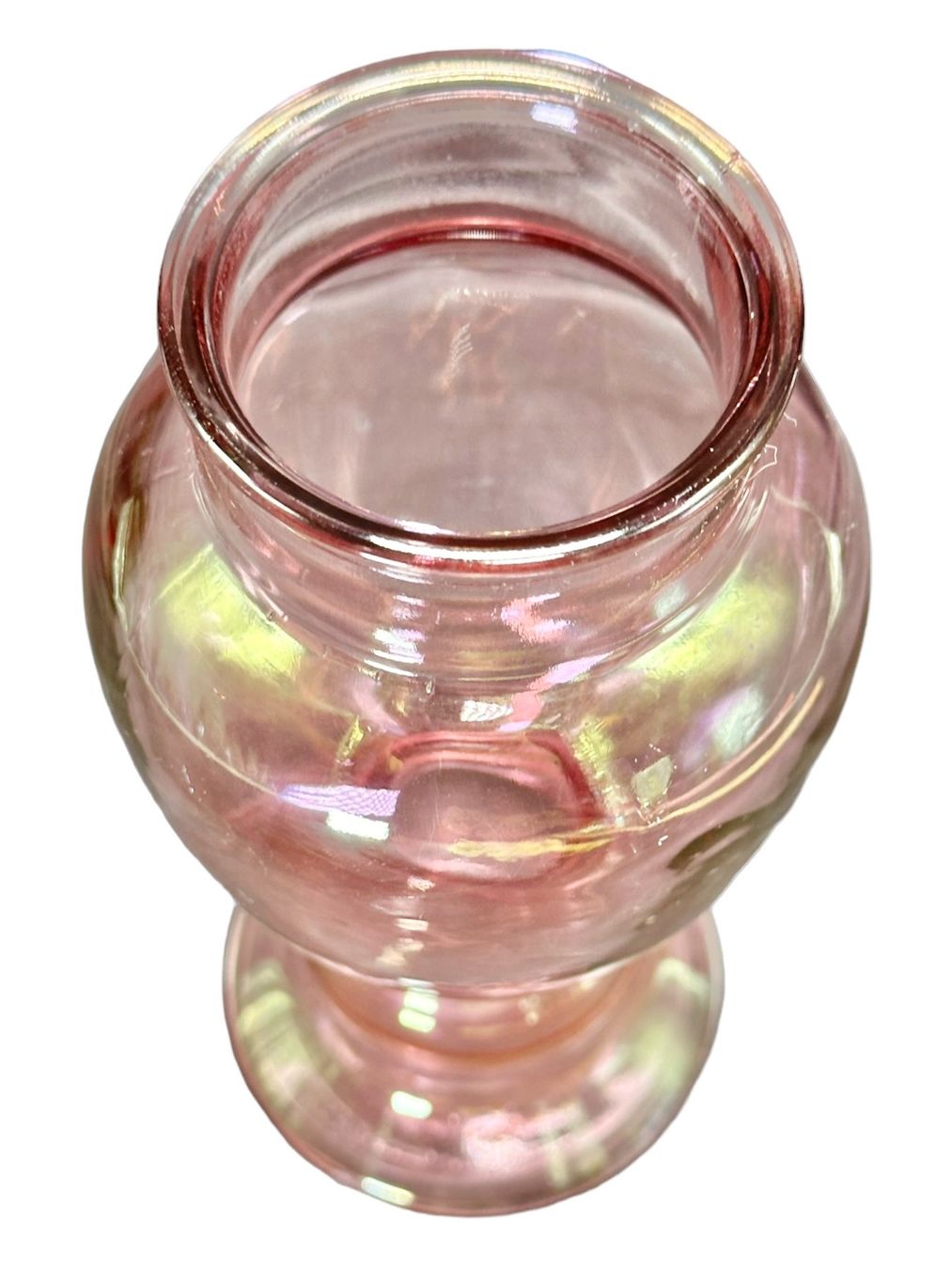 Vasi & Recipienti: Vase éclatant aux reflets irisés verre soufflé teinté rose – Usato da Morges venduto da deco.vintage 6