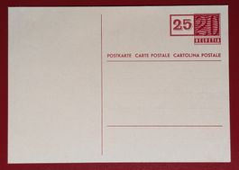 GANZSACHE POSTKARTE 178 25RP AUF 20RP 1948** POSTFRISCH