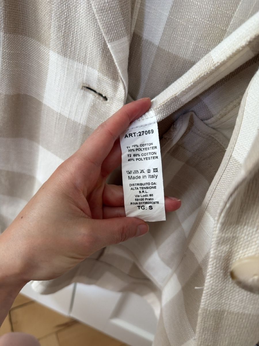Jacken: Blazer beige-weiss kariert S – Gebraucht aus Winterthur von lilly021 2