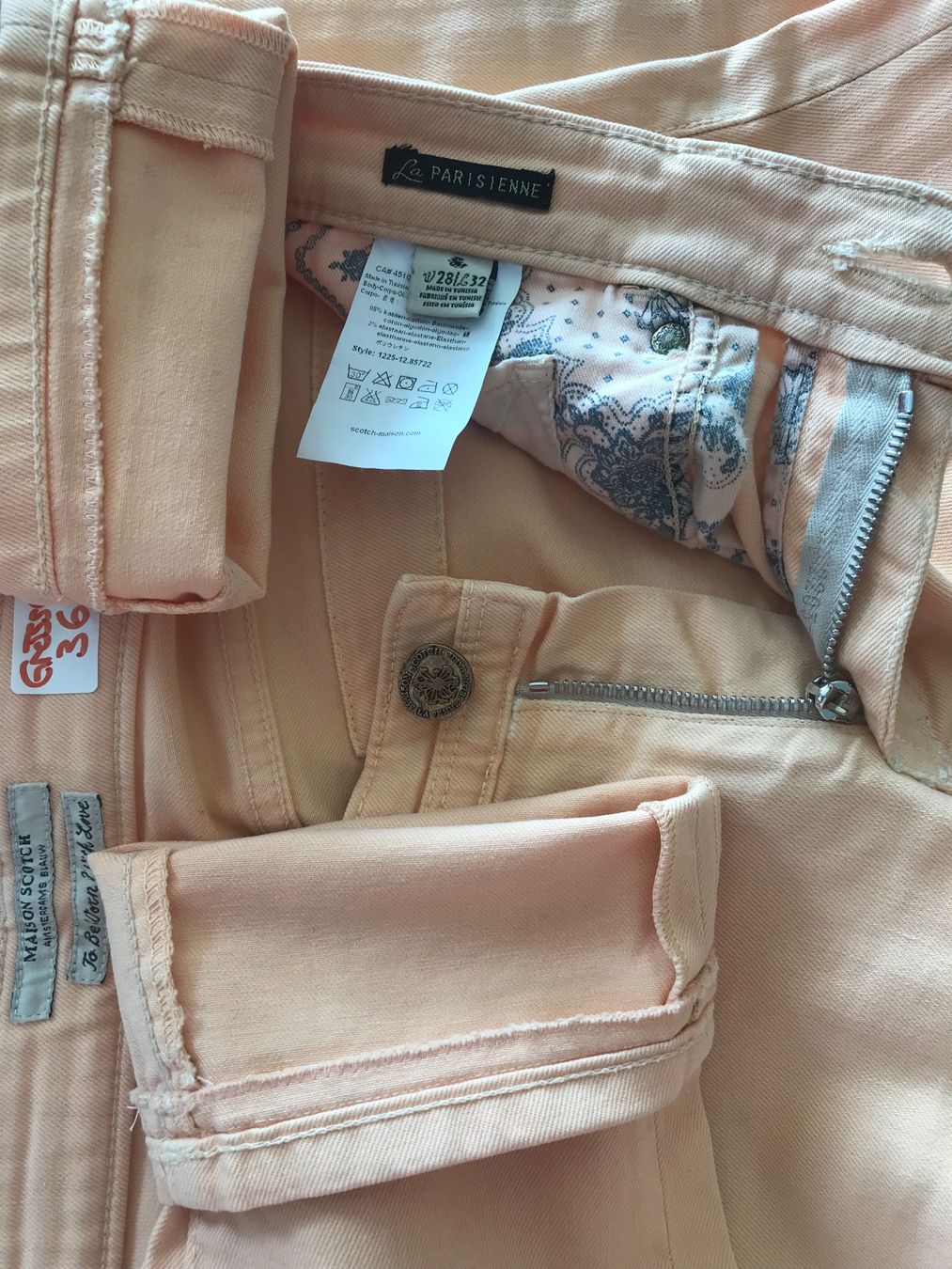 Maison Scotch Jeans: Maison Scotch Jeans, Gr. 36, Farbe Mandarine – Gebraucht aus Niederteufen von mix18 4