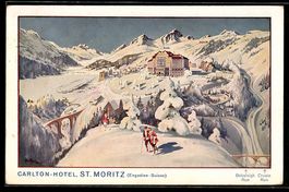 St. Moritz, Carlton-Hotel Winterlandscha
