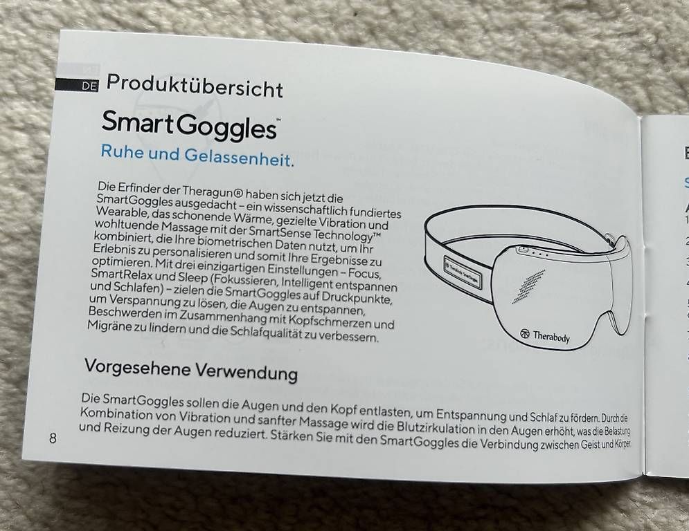 Therabody Dispositivi per massaggi: Therabody Entspannungsbrille – Usato da Münchenstein venduto da einElement 1
