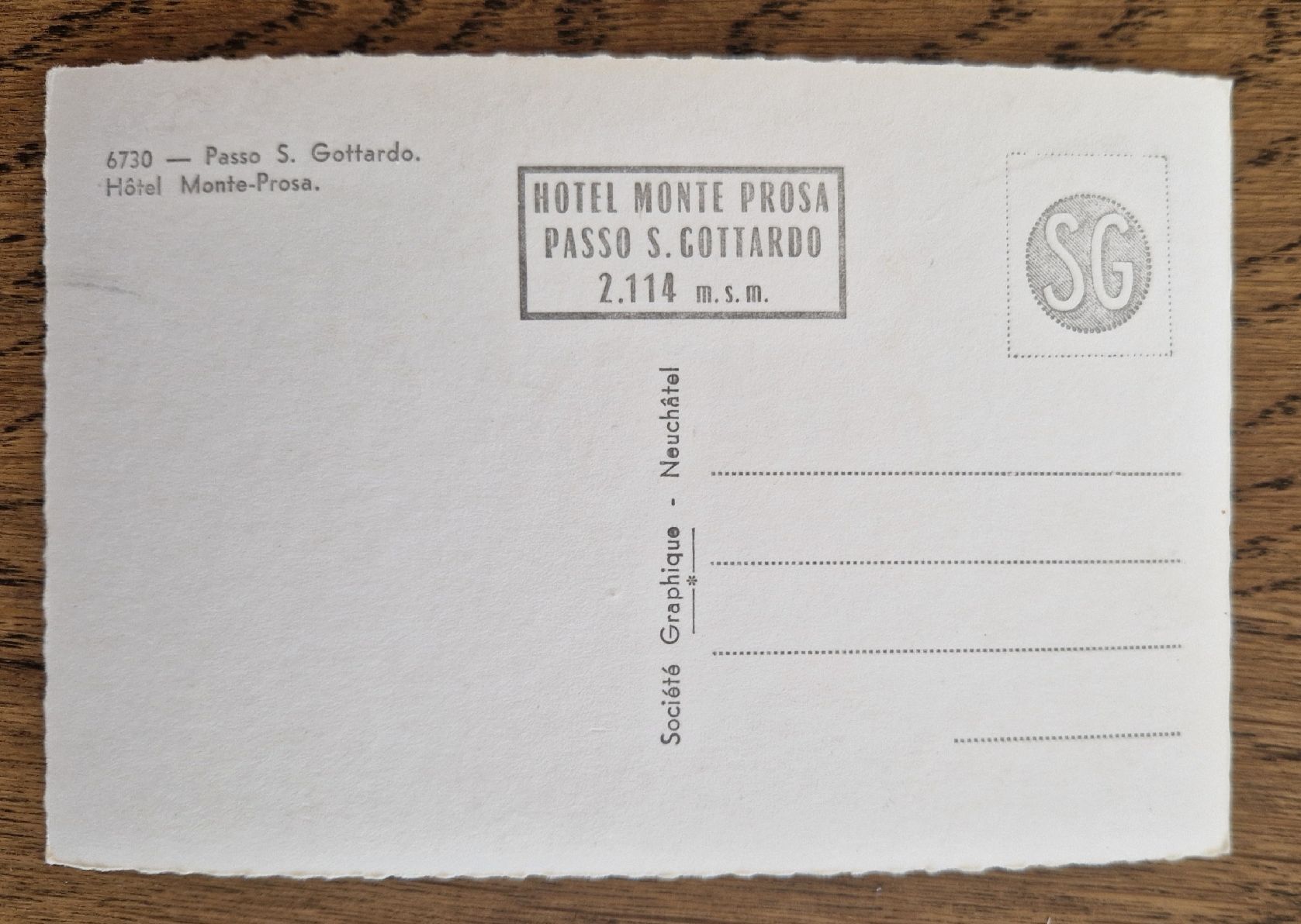 Cartoline postali: Passo San Gotthardo, VW Oldtimer, Soc. Graphique, Neuchâtel – Usato da Ebikon venduto da Donar50 3
