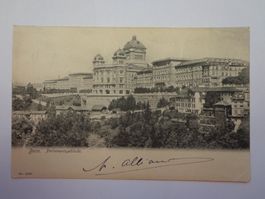 Antike Postkarte Ansichtskarte Bern Parlamentsgebäude 1903