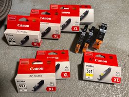 Canon Pixma 551 XL Multipack Tintepatronen, viele Farben!...