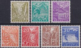1934, Nr.194-200 (Landschaftsbilder) postfrisch **, 160.-+