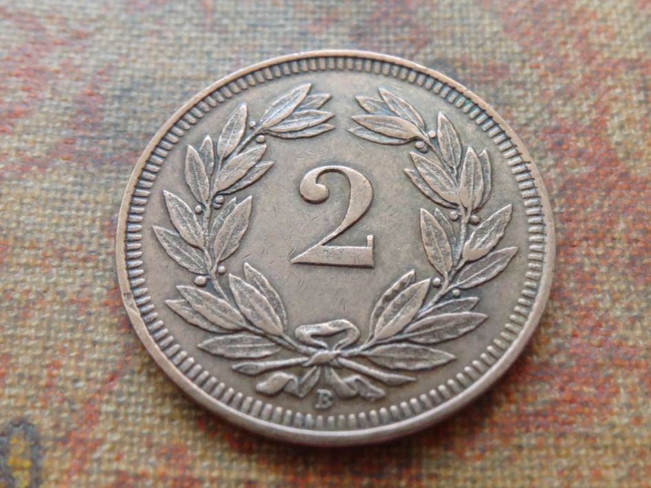 Alle Münzen: 2 Rp. 1914  (A) – Gebraucht aus Romanel-sur-Lausanne von Swift13 1