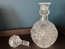 Massive Glaskaraffe Whiskykaraffe in Top Zustand
