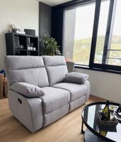 2er Sofa - verstellbar Rückenlehne + Fussstütze