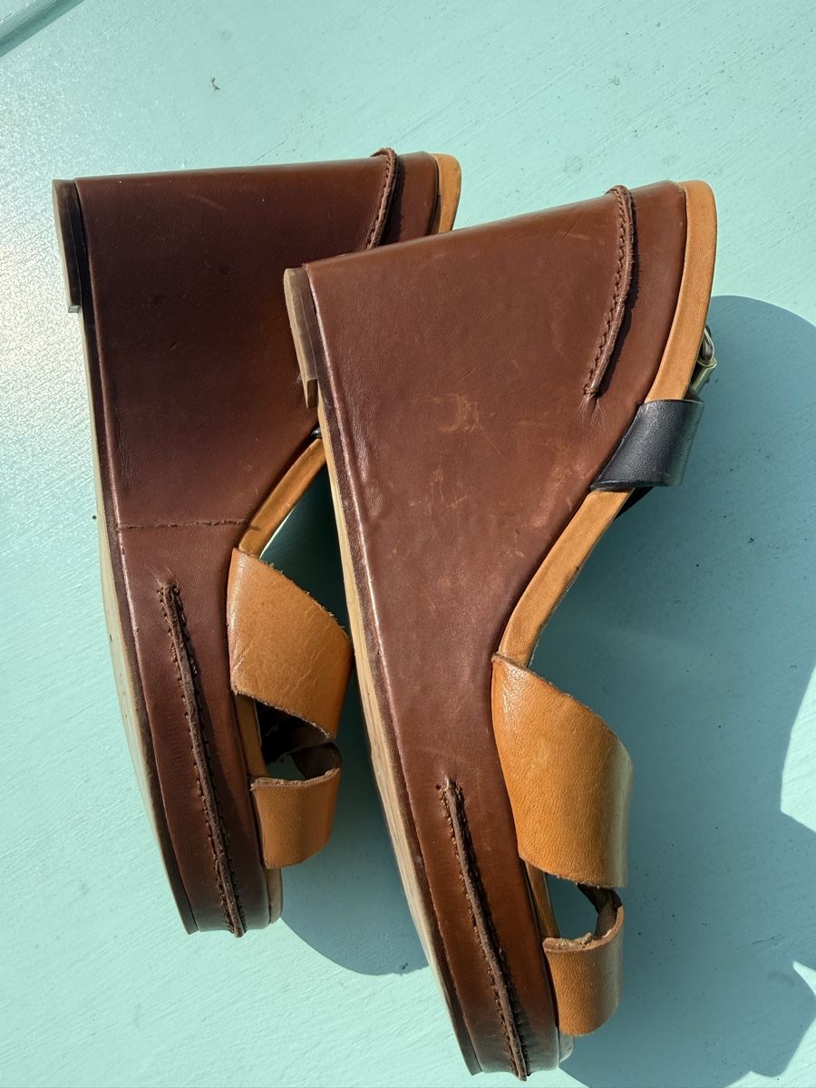 Massimo Dutti Scarpe da donna: Keilabsatz Sandalen Leder Grösse 40 Massimo Dutti – Usato da Maur venduto da Marie.5 6