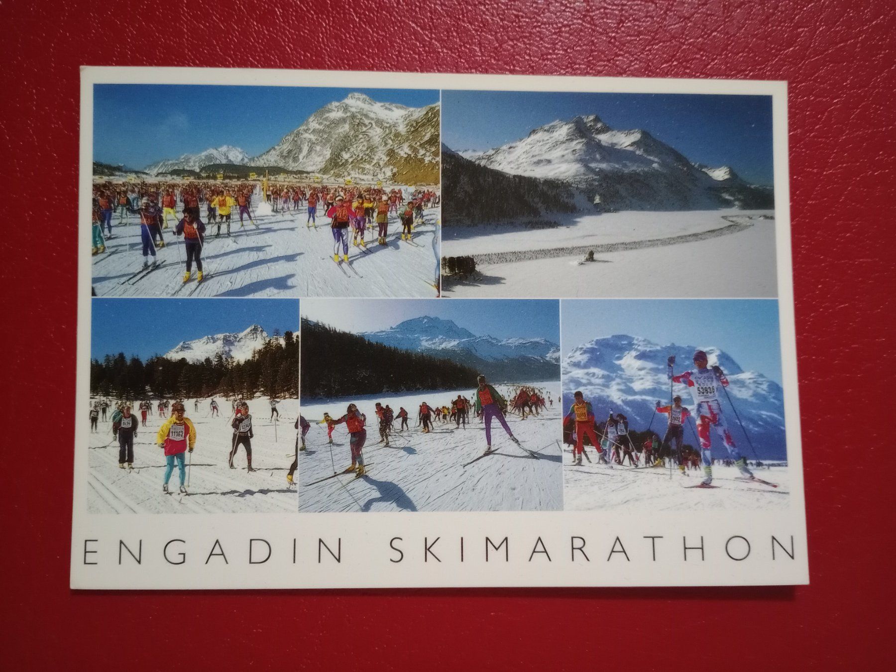 Ansichtskarten: Engadin Skimarathon mehrbildrig – Gebraucht aus Küttigen von Melisch1000