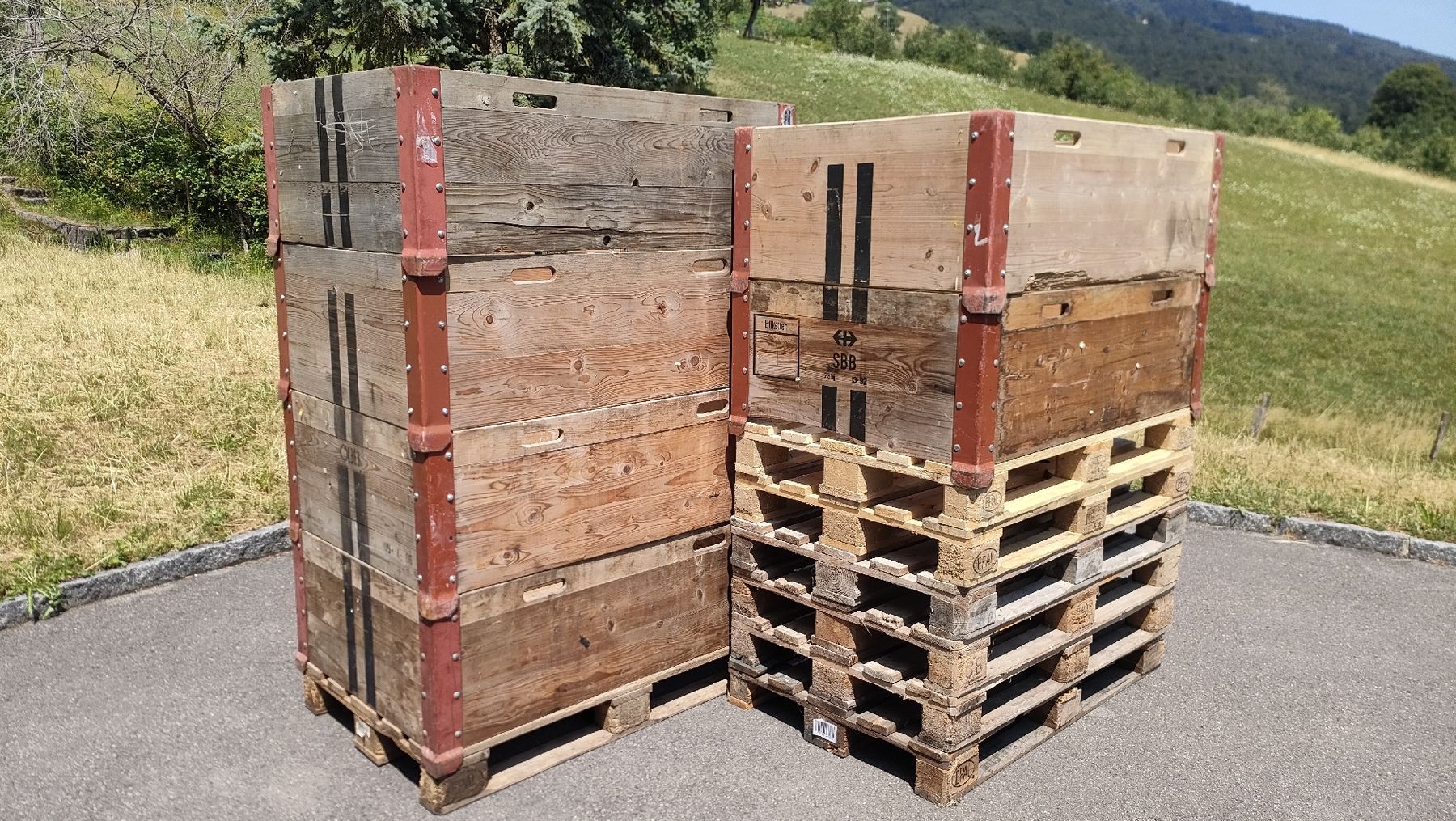 Pallets: Palettenrahmen und Paletten – Usato da Flawil venduto da rbdrei