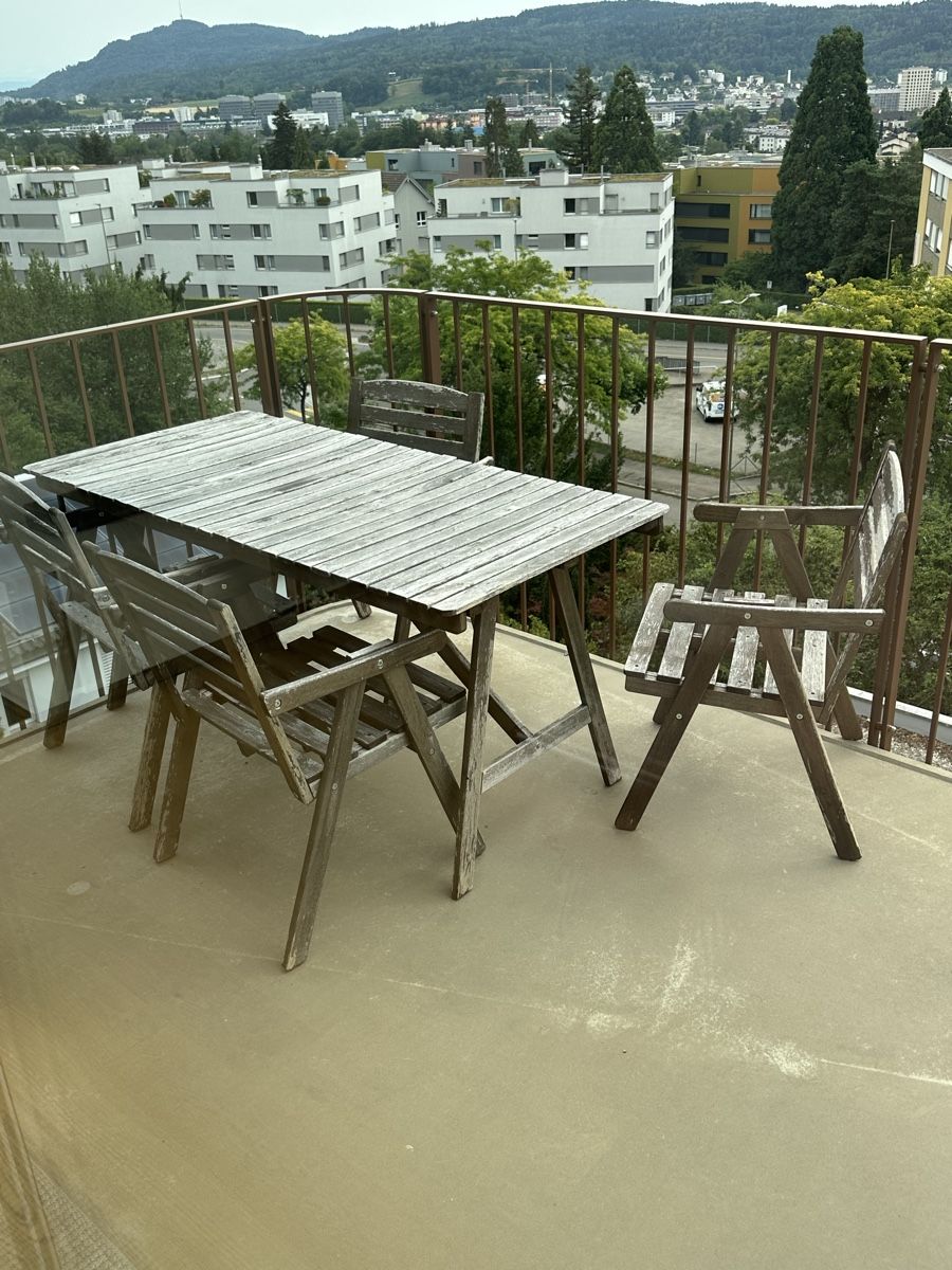 Ikea Set di tavolo e panche: Gartentisch + 4 Stühle – Usato da Unterengstringen venduto da Ranks96 2