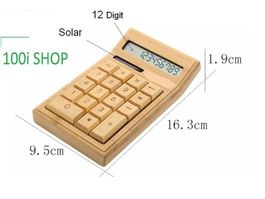 Holz Taschenrechner Solar 16.3 x 9.5 cm