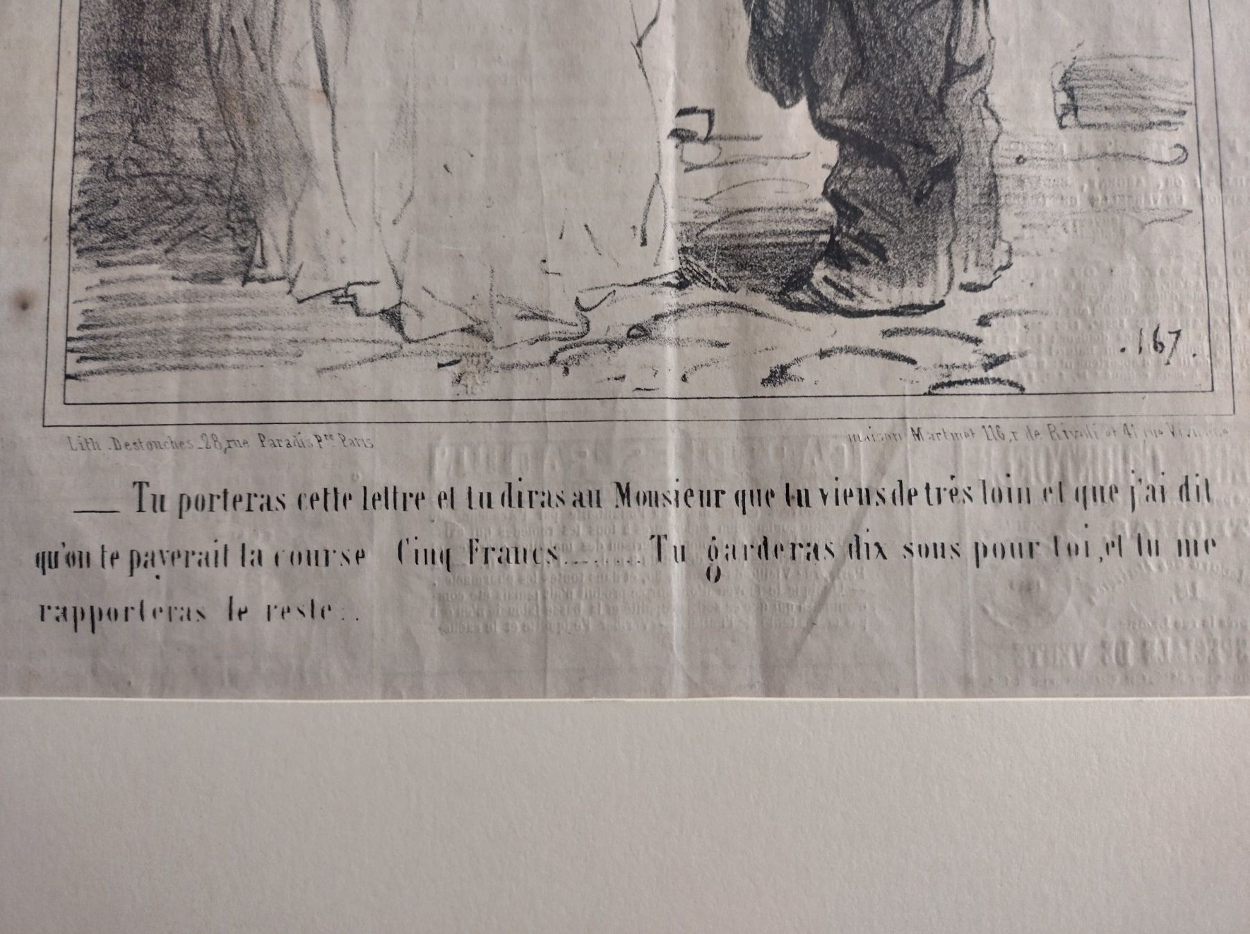 Grafica & Litografie: DRUCKGRAFIK LE CHARIVARI 1854 – Usato da Oberwil BL venduto da Fgquerschleeger 4