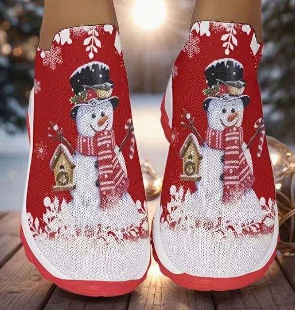 Scarpe da donna: Gr. 40 leichte, gepolsterte Sneaker mit Schneemann – Usato da Wagenhausen venduto da FrauLang