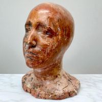 CHRISTIAN PROBST (1957-2025) Buste en plâtre. Suisse