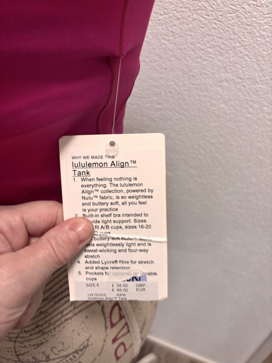 Lululemon Tops: Lululemon Top Grösse 8 NEU – Neuf (Voir description) à Gossau SG par Swisslady25 2