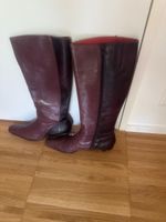Damen Stiefel Leder Bordeaux Grösse 41
