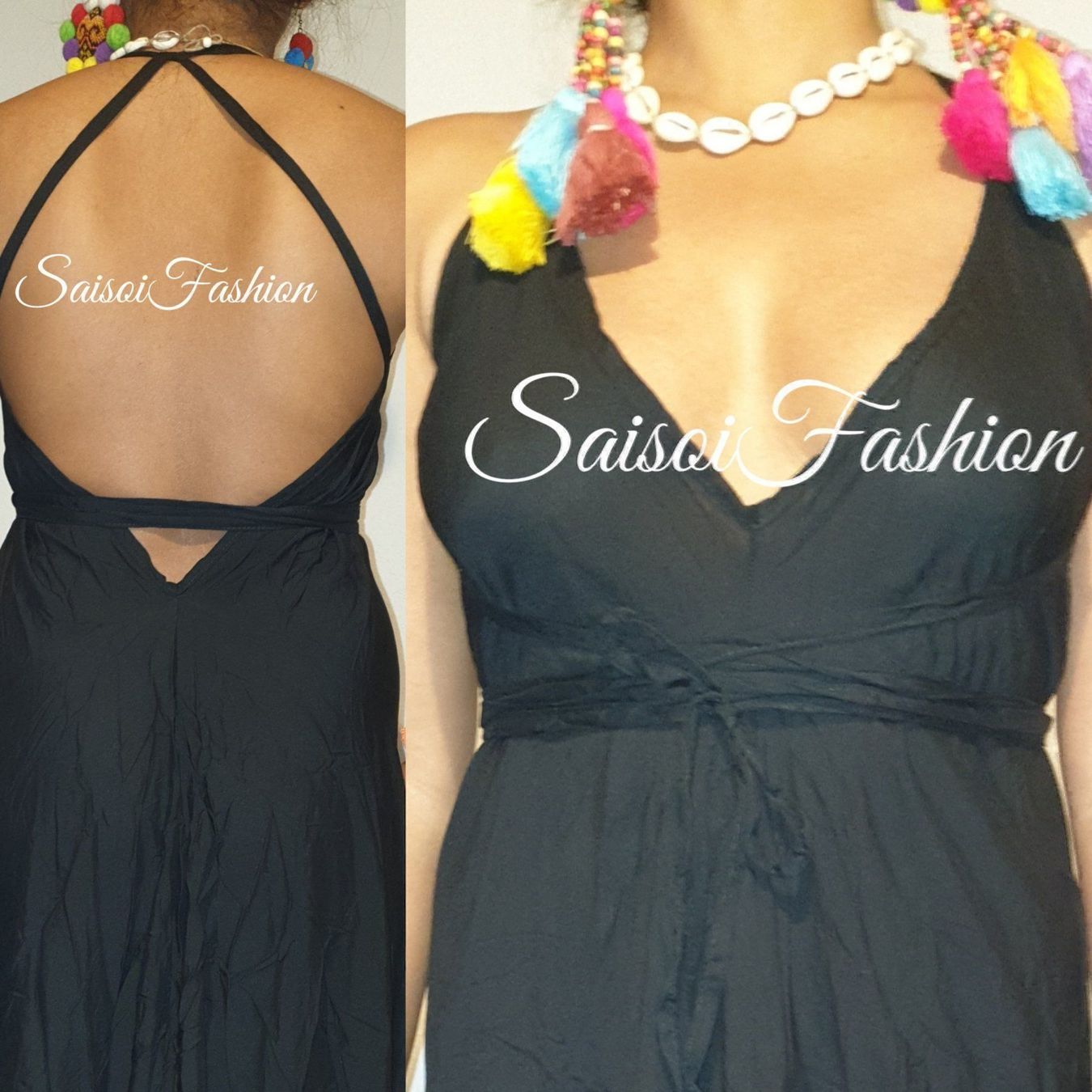 Vestiti: Sommer Boho,Strand black Maxikleid XS-L – Nuovo e nell'imballaggio originale da Ebmatingen venduto da SaisoiFashion 9